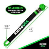 Rhino USA Synthetic Soft Shackle (2Pk 3/8InX22In) (Green) thumbnail 3