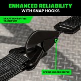 Rhino USA Heavy Duty Vehicle Tie Down Kit (Snap Hook) thumbnail 7