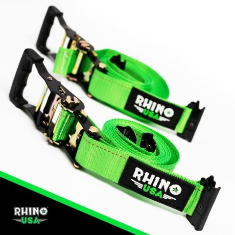 Rhino USA UTV Wheel Chock Tie-Down Kit (2-Wheel Kit) (Green) thumbnail 3