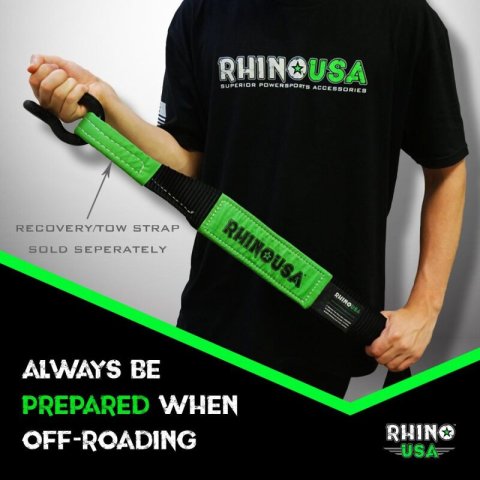 Rhino USA 20Ft Tow Strap/Shackles Combo thumbnail 5