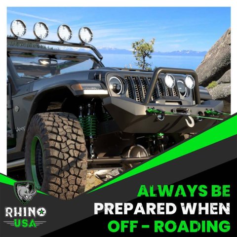 Rhino USA 3/4In D-Ring Shackle Set (2-Pack)(White) thumbnail 5