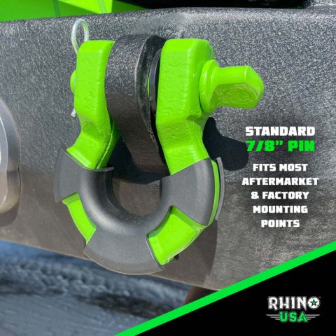 Rhino USA 8T Super Shackle 2-Pack (Green) thumbnail 2