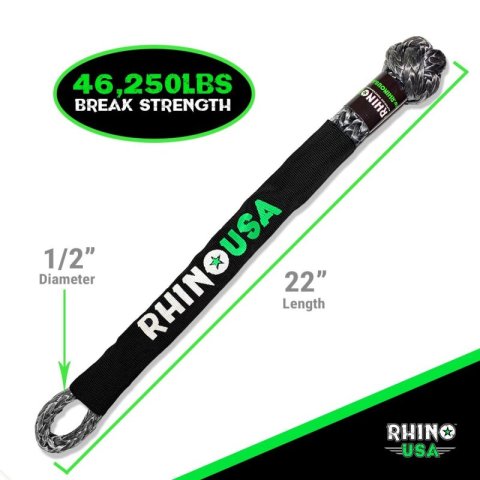 Rhino USA Synthetic Soft Shackle Gray thumbnail 2