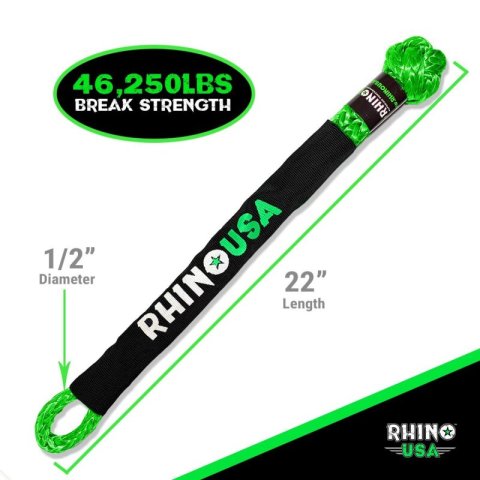 Rhino USA Synthetic Soft Shackle Green thumbnail 3