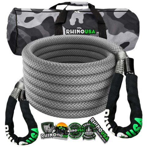 Rhino USA Kinetic Energy Recovery Rope (1In X 30Ft) Gray thumbnail 1