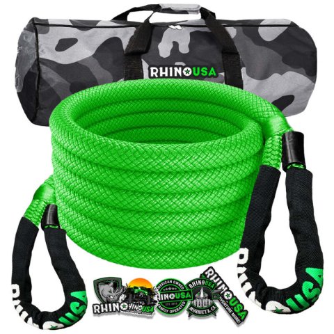 Rhino USA Kinetic Energy Recovery Rope (1In X 30Ft) Green thumbnail 1