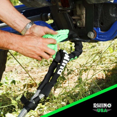 Rhino USA Kinetic Energy Recovery Rope (1In X 30Ft) Green thumbnail 5