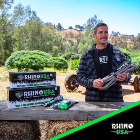 Rhino USA Kinetic Energy Recovery Rope (1In X 30Ft) Green thumbnail 7