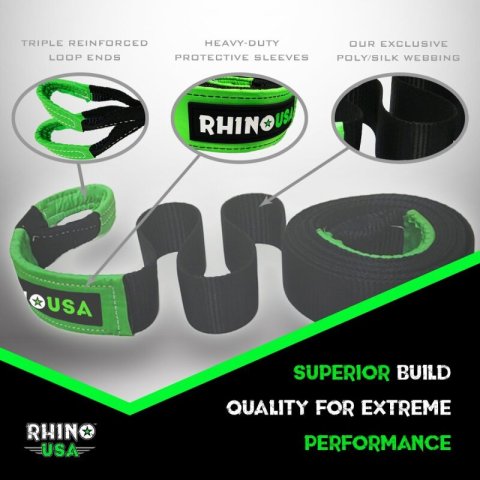 Rhino USA 20Ft Tow Strap/Hitch Combo thumbnail 6
