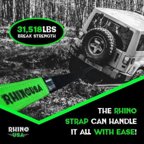 Rhino USA 30Ft Tow Strap/Hitch Combo thumbnail 4
