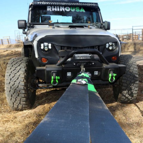 Rhino USA Recovery Tow Strap 4Inx30Ft (Black) thumbnail 5
