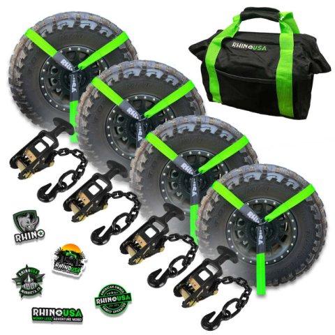 Rhino USA Lasso Straps; Basket Straps - Green thumbnail 1