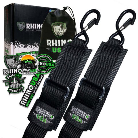 Rhino USA Transom Straps For Boat Trailer (Pair) thumbnail 1