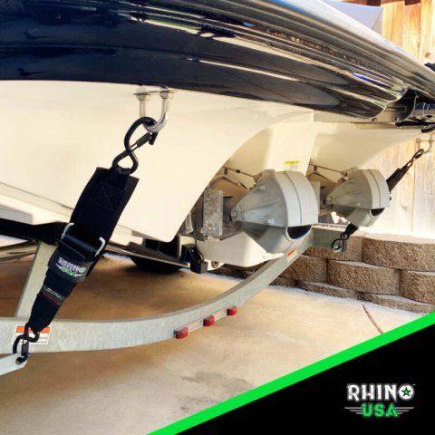Rhino USA Transom Straps For Boat Trailer (Pair) thumbnail 2