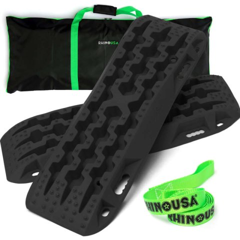 Rhino USA Recovery Traction Boards - Black (Pair) thumbnail 1