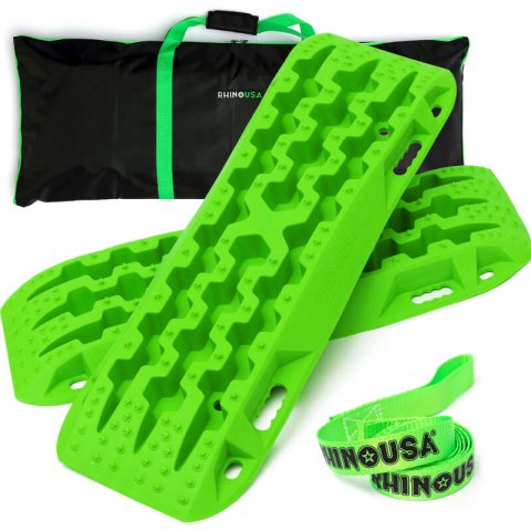Rhino USA Recovery Traction Boards - Green (Pair) thumbnail 1