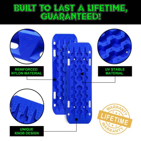 Rhino USA Recovery Traction Boards - Blue (Pair) thumbnail 3