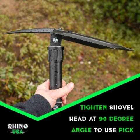 Rhino USA Folding Recovery Shovel W/Pick thumbnail 2