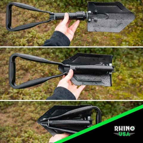 Rhino USA Folding Recovery Shovel W/Pick thumbnail 3