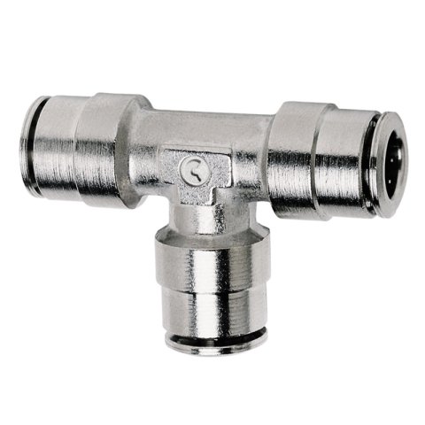 Firestone Union Tee 3/8in. Nickel Push-Lock Air Fitting - 25 Pack (WR17603105) thumbnail 2