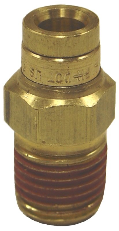 Firestone Male Connector 1/4in. NPT To 1/4in. PTC Straight Brass Air Fitting - 25 Pack (WR17603046) thumbnail 3