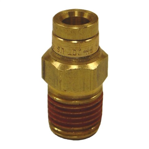 Firestone Male Connector 1/4in. Push-Lock x 1/4in. NPT Brass Air Fitting - 2 Pack (WR17603463) thumbnail 1