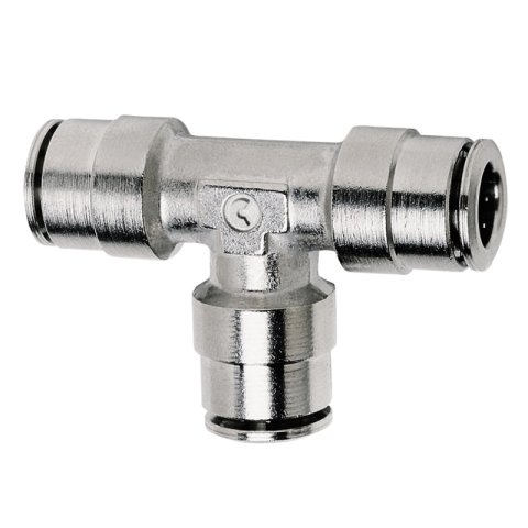Firestone Union Tee 1/4in. Nickel Push-Lock Air Fitting - Single (WR17603461) thumbnail 2