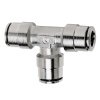 Firestone Union Tee 1/4in. Nickel Push-Lock Air Fitting - Single (WR17603461) thumbnail 3