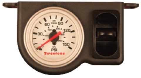 Firestone Pneumatic Single Pressure Gauge (Use w/Air Tank System) - White Plastic (WR17602570) thumbnail 1