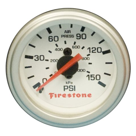 Firestone Replacement Single Pressure Gauge - White Face (For PN 2225 / 2229 / 2196) (WR17609181) thumbnail 2