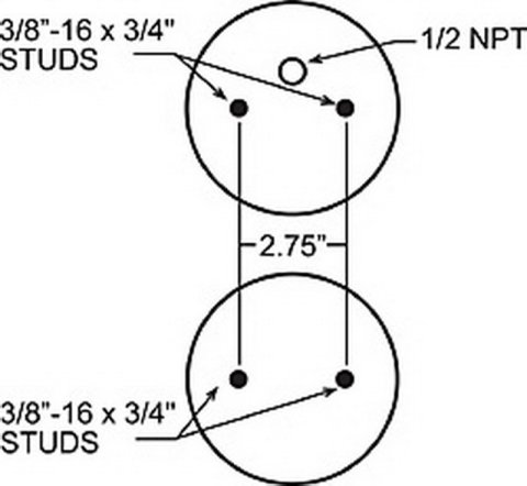 Firestone Ride-Rite Replacement Air Helper Spring Rear 267C 1.5 (W217607671) thumbnail 4