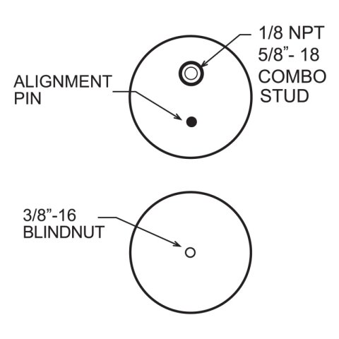 Firestone Ride-Rite Replacement Bellow 267C (For Kit PN 2361/2384/2430/2350/2458/2377) (W217606397) thumbnail 3