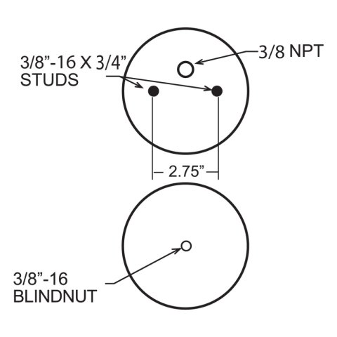Firestone Ride-Rite Replacement Air Helper Spring Rear 224C (W217606872) thumbnail 1