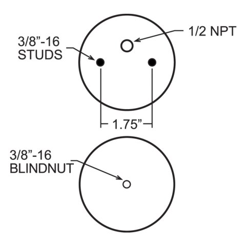 Firestone Ride-Rite Replacement Air Helper Spring 267C 1.5 (W217607882) thumbnail 3