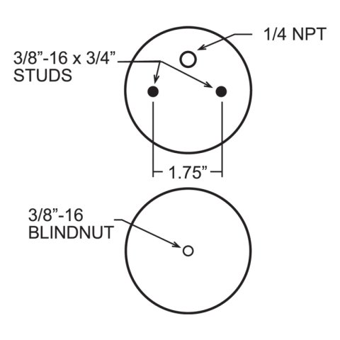 Firestone Ride-Rite Replacement Bellow 268C (For Kit PN 2173/2485/2410/2213/2223/2189) (W217606762) thumbnail 4