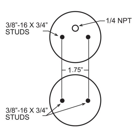 Firestone Ride-Rite Replacement Bellow 268C (For Kit PN 2488/2061) (W217606764) thumbnail 1