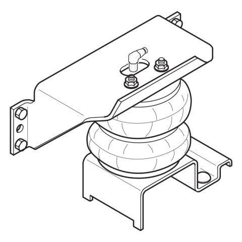 Firestone Ride-Rite Air Helper Spring Kit Rear 08-12 16K-22K GVWR (Not Thor Motorhomes) (W217602170) thumbnail 1