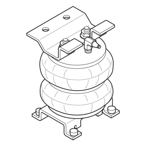 Firestone Ride-Rite Air Helper Spring Kit Rear 75-96 Chevrolet P30 RWD (W217602080) thumbnail 1