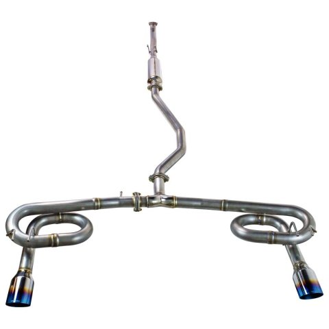 Remark 2022+ Honda Civic Sport Sedan (FE2) Cat-Back Exhaust - Dual Burnt Stainless Steel Tips thumbnail 1