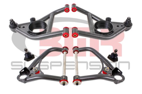 BMR 67-69 1st Gen F-Body Upper And Lower A-Arm Kit - Black Hammertone thumbnail 1