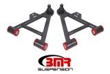 BMR 79-93 Mustang Lower Non-Adj. A-Arms (Coilover Only) w/ STD. Ball Joint (Poly) - Black Hammertone thumbnail 1