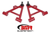 BMR 79-93 Fox Mustang Lower Non-Adj. A-Arms (Coilover Only) w/ STD. Ball Joint (Poly) - Red thumbnail 1