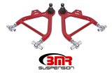 BMR 79-93 Fox Mustang Lower A-Arms (Coilover Only) w/ Adj. Rod End and STD. Ball Joint - Red thumbnail 1