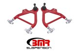 BMR 79-93 Fox Mustang Lower A-Arms (Coilover Only) w/ Adj. Rod End and Tall Ball Joint - Red thumbnail 1