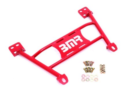 BMR 05-14 S197 Mustang Radiator Support Chassis Brace - Red thumbnail 2