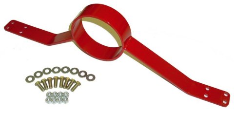 BMR 79-03 Fox Mustang Driveshaft Safety Loop - Red thumbnail 2