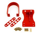 BMR 10-15 5th Gen Camaro V8 Manual/V6 Automatic Front Driveshaft Safety Loop - Red thumbnail 1
