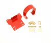 BMR 14-17 Chevy SS Auto Transmission Front Driveshaft Safety Loop - Red thumbnail 3