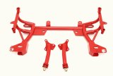 BMR 93-02 F-Body K-Member w/ Turbo SBC/BBC Motor Mounts and STD. Rack Mounts - Red thumbnail 1