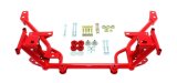BMR 05-14 S197 Mustang K-Member w/ STD. Motor Mounts and STD. Rack Mounts - Red thumbnail 1